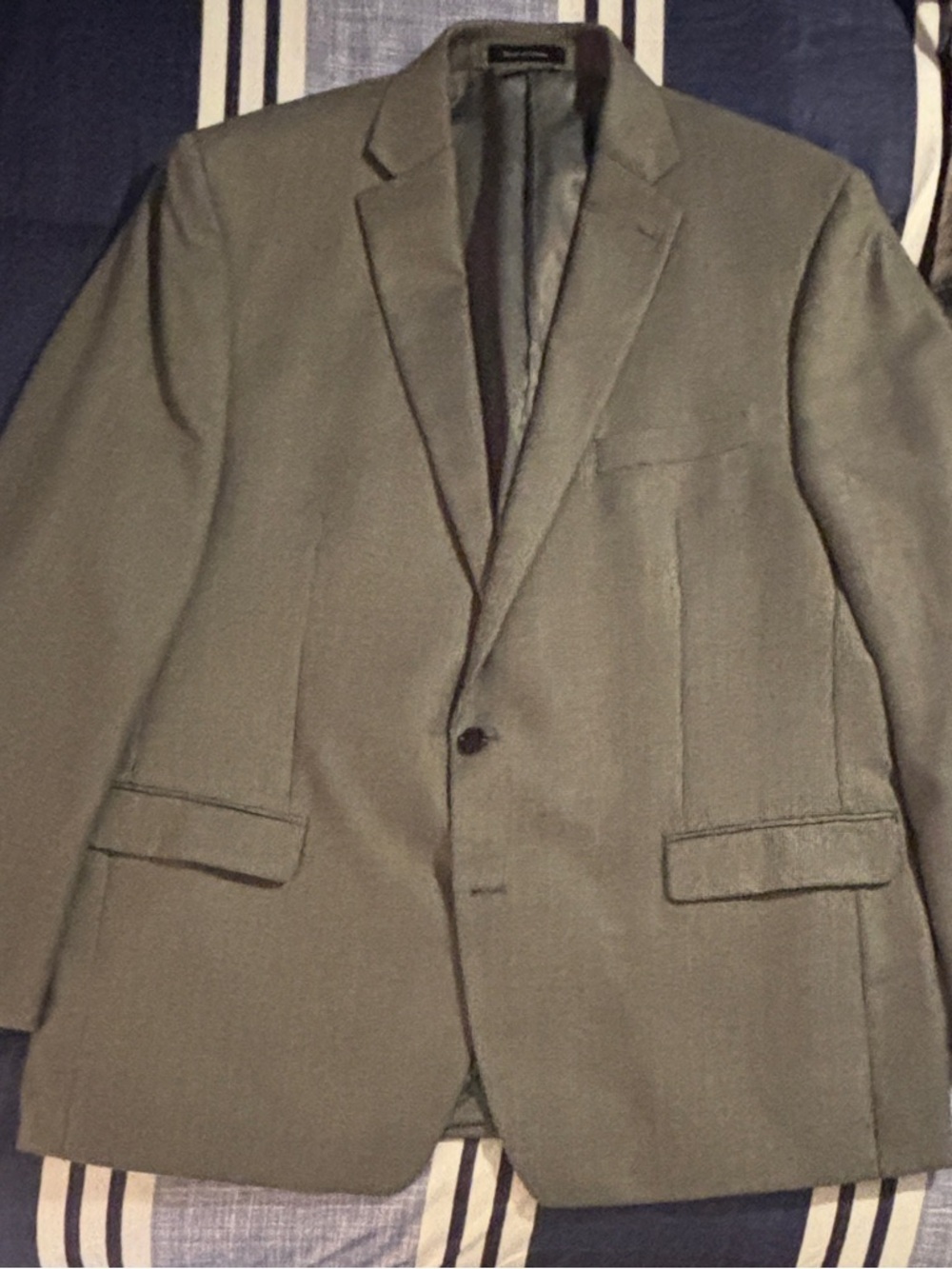 Ralph Lauren Grey and Black Single-Button Sport Coat